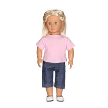 Load image into Gallery viewer, Casual T-shirt Jeans Outfit For 18 inch Girl Doll