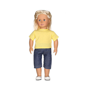 Casual T-shirt Jeans Outfit For 18 inch Girl Doll