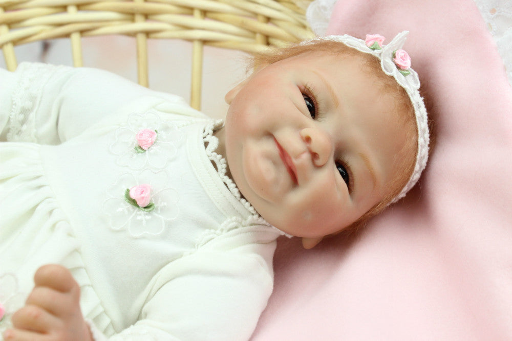 40cm Soft Body Silicone Reborn Baby Doll