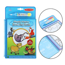 Load image into Gallery viewer, Magic Water Drawing &amp; Coloring Book Doodle with Magic Pen