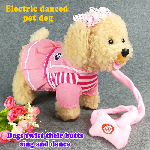 USB charging 33cm Walking Musical Teddy Dog