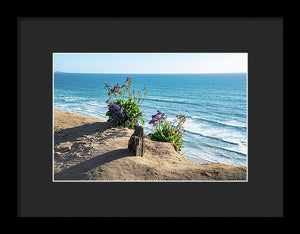 Shadows On The Sand - Framed Print