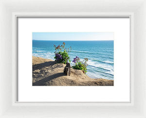 Shadows On The Sand - Framed Print