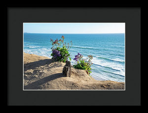 Shadows On The Sand - Framed Print