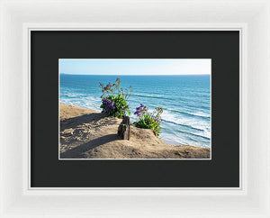 Shadows On The Sand - Framed Print