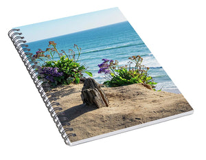 Shadows On The Sand - Spiral Notebook