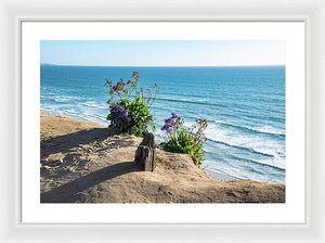 Shadows On The Sand - Framed Print