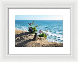 Shadows On The Sand - Framed Print