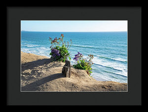 Shadows On The Sand - Framed Print