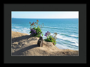 Shadows On The Sand - Framed Print