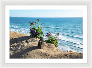 Shadows On The Sand - Framed Print