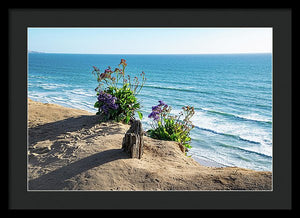 Shadows On The Sand - Framed Print