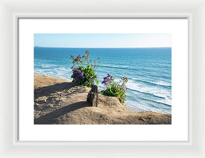 Shadows On The Sand - Framed Print