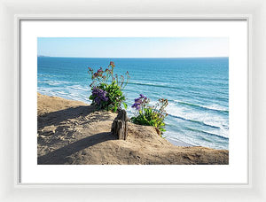 Shadows On The Sand - Framed Print