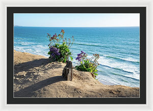 Shadows On The Sand - Framed Print