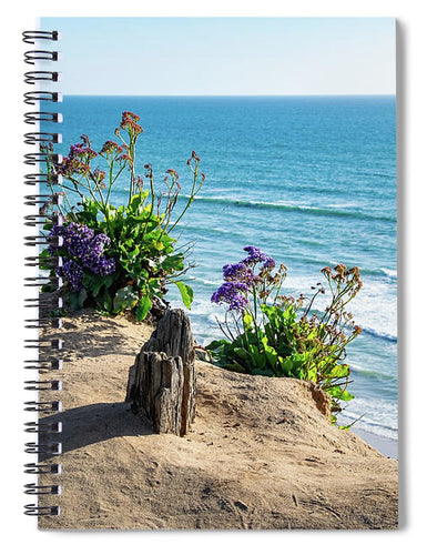 Shadows On The Sand - Spiral Notebook