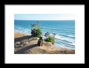 Shadows On The Sand - Framed Print