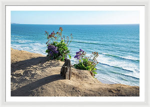 Shadows On The Sand - Framed Print