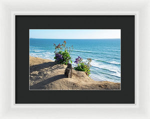 Shadows On The Sand - Framed Print