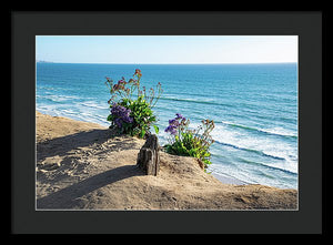 Shadows On The Sand - Framed Print